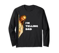 I'm Telling Dad Funny Jesus Bible Citation Blague pour Homme et Femme Manche Longue