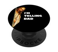 I'm Telling Dad Funny Jesus Bible Citation Blague pour Homme et Femme PopSockets PopGrip Adhésif