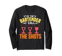 I'm The Bartender I Call The Shots Funny Bartending Manche Longue