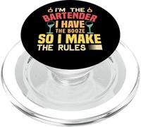 I'm The Bartender So I Make The Rules Funny Bartending PopSockets PopGrip pour MagSafe