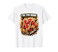 I'm The Beef Powered by Steak All Muscle Beef Lovers T-Shirt Graphique avec Valeur