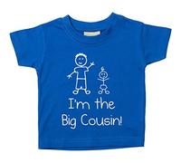 I'm The Big Cousin Bleu T-shirt Bébé tout-petit enfants disponible en tailles de 0-6 mois NOUVEAU bébé Cousin cadeau - Bleu, 9-11 Ans