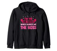 I'm The Big Sister Which Makes Me The Boss Sis Love Frères et sœurs Sweat à Capuche