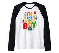 I'm The Birthday Boy Master Builder Briques de Construction Manche Raglan