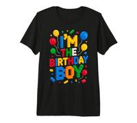 I'm The Birthday Boy Master Builder Briques de Construction T-Shirt Haut de Gamme
