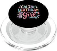 I'm The Birthday Girl Dinosaure T-Rex Party Family Matching PopSockets PopGrip pour MagSafe