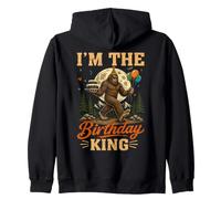 I'm The Birthday King Bigfoot Sasquatch Party Sweat à Capuche
