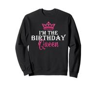 I'm The Birthday Queen Ensemble de fête d'anniversaire pour Couple Rose Sweatshirt