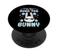 I'm The Boba Tea Bunny Floral Matching Family Lapin de Pâques PopSockets PopGrip Adhésif