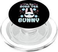 I'm The Boba Tea Bunny Floral Matching Family Lapin de Pâques PopSockets PopGrip pour MagSafe