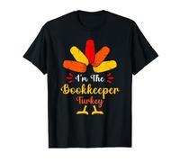 I'm The Bookkeeper Turkey Funny Thanksgiving Matching T-Shirt Graphique avec Valeur