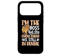 Im The Boss But My Chow Chow is Still in Denial Coque pour iPhone 17 Pro Max