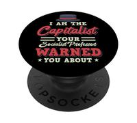 I'm The Capitalist - Anti Socialisme Socialisme Antisocialiste PopSockets PopGrip Adhésif