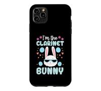 I'm The Clarinette Bunny Floral Matching Family Lapin de Pâques Coque pour iPhone 11 Pro Max