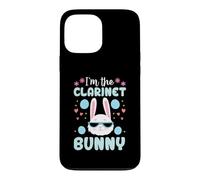 I'm The Clarinette Bunny Floral Matching Family Lapin de Pâques Coque pour iPhone 13 Pro Max