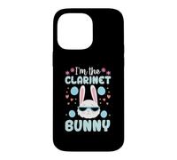 I'm The Clarinette Bunny Floral Matching Family Lapin de Pâques Coque pour iPhone 14 Pro Max