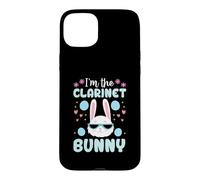 I'm The Clarinette Bunny Floral Matching Family Lapin de Pâques Coque pour iPhone 15 Plus