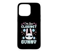 I'm The Clarinette Bunny Floral Matching Family Lapin de Pâques Coque pour iPhone 15 Pro Max