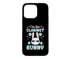 I'm The Clarinette Bunny Floral Matching Family Lapin de Pâques Coque pour iPhone 15 Pro Max