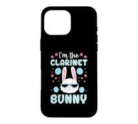 I'm The Clarinette Bunny Floral Matching Family Lapin de Pâques Coque pour iPhone 16 Pro Max
