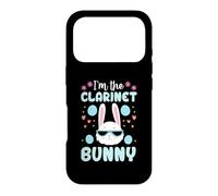 I'm The Clarinette Bunny Floral Matching Family Lapin de Pâques Coque pour iPhone 17 Pro