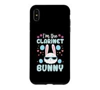 I'm The Clarinette Bunny Floral Matching Family Lapin de Pâques Coque pour iPhone XS Max