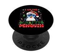 I'm The Crafty Penguin Christmas Outfit Funny Xmas PopSockets PopGrip Adhésif