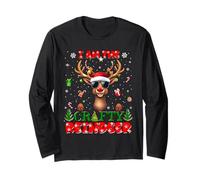 I'm The Crafty Reindeer Christmas Outfit Funny Xmas Manche Longue
