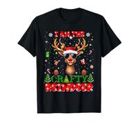 I'm The Crafty Reindeer Christmas Outfit Funny Xmas T-Shirt