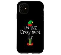 I'm The Crazy Aunt Elf Groupe familial assorti de Noël Coque pour iPhone 11