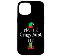 I'm The Crazy Aunt Elf Groupe familial assorti de Noël Coque pour iPhone 15