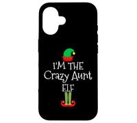 I'm The Crazy Aunt Elf Groupe familial assorti de Noël Coque pour iPhone 16