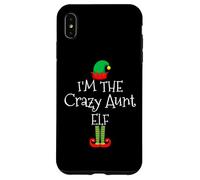I'm The Crazy Aunt Elf Groupe familial assorti de Noël Coque pour iPhone XS Max