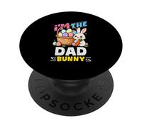 I'm The Dad Bunny Egg Hunting Family Match Easter PopSockets PopGrip Adhésif