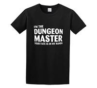 I'm The Dungeons Master Your Fate is in My Hands Men's T-Shirt Unisex Black Cotton Print Tee Shirts L