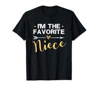 I'm the Favorite Niece - Cœur coloré avec inscription humoristique T-Shirt