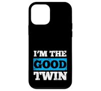I'm The Good Twin Cadeau Humoristique pour Jumeaux Coque pour iPhone 12 Mini