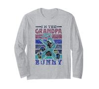 I'm The Grandpa Bunny Happy Egg Easter Granddad Manche Longue