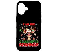 I'm The Grumpy Reindeer Christmas Outfit Funny Xmas Coque pour iPhone 16