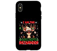 I'm The Grumpy Reindeer Christmas Outfit Funny Xmas Coque pour iPhone X/XS