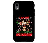 I'm The Grumpy Reindeer Christmas Outfit Funny Xmas Coque pour iPhone XR