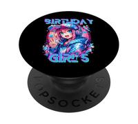 I'm The K Pop Birthday Girl k-Pop Fête d'anniversaire 5 Ans PopSockets PopGrip Adhésif