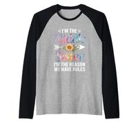 I'm The Middle Sister I'm The Reason We Have Rules Funny Manche Raglan
