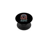 I'm The Musical Aunt Boho Rainbow Heart Esthétique PopSockets PopGrip Adhésif