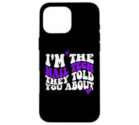 I'm The Nail Tech, Ils Vous Ont parlé de Purple Nail Technician Coque pour iPhone 16 Pro Max