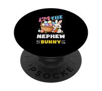 I'm The Nephew Bunny Egg Hunny Hunting Family Match Easter PopSockets PopGrip Adhésif
