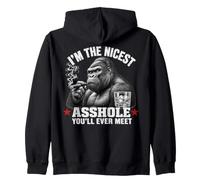 I'm The Nicest Asshole You'll Ever Meet Monkey Sweat à Capuche