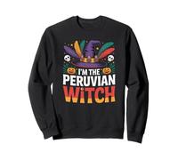I'm The Peruvian Witch Drapeau du Pérou pour Halloween Sweatshirt