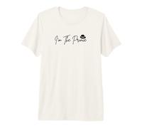 I'm The Prince in Black Font avec Logo Cowboy Hat T-Shirt Haut de Gamme