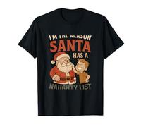 I'm the Reason Santa's Naughty List Comic Art T-Shirt